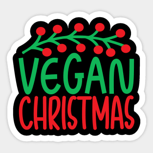 Merry Vegan Christmas, Vegan Christmas 2023, Gifts Sticker